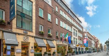 The Morgan Hotel |  | Keep Discovering Dublin - Autumn Sale - 20% OFF | Exterior of the Morgan Hotel in the heart of Temple bar in summer